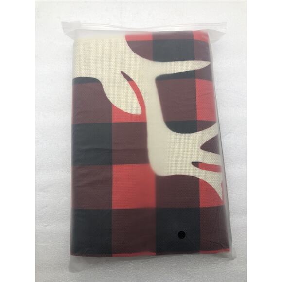 Christmas throw pillow cases Party Red Elk Snowman, Reindeer Head set of 4 New - Picture 6 of 8